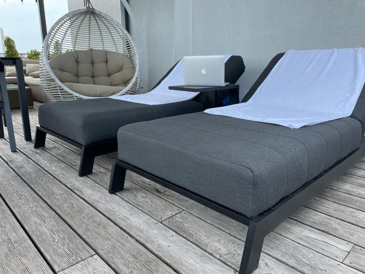شقة Sea View Penthouse Terrace Palanga Old Town المظهر الخارجي الصورة