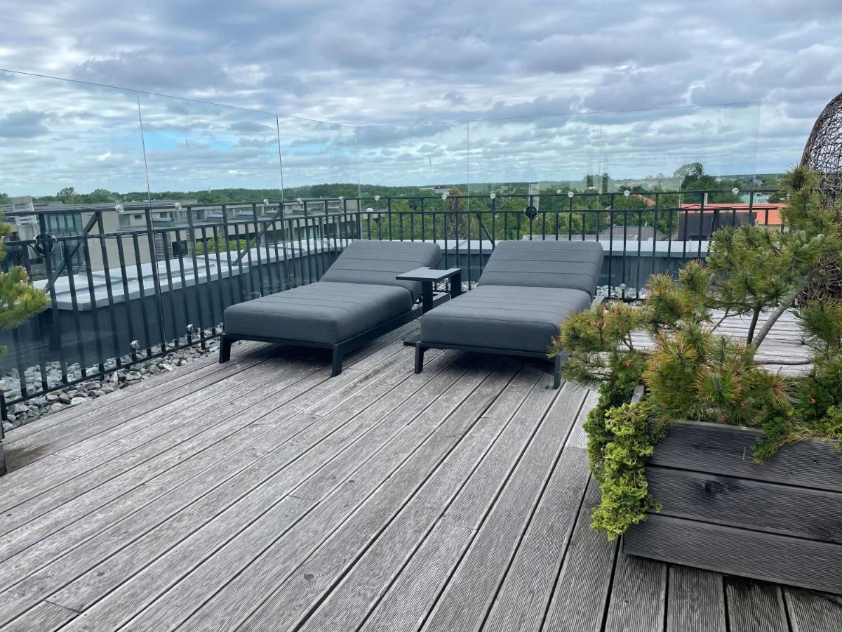 شقة Sea View Penthouse Terrace Palanga Old Town المظهر الخارجي الصورة